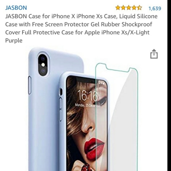 iPhone Jasbon Sky Blue Silicone case - Picture 2 of 4